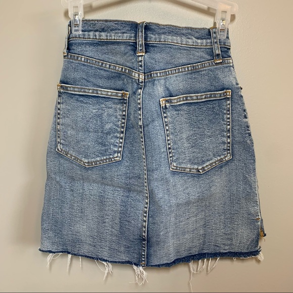 ARITZIA WILFRED FREE Cut Off Denim Skirt - Picture 5 of 5